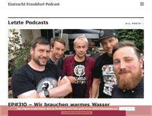 Tablet Screenshot of eintracht-podcast.de